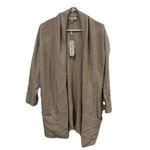 Women’s Charlie Paige Cardigan‎ Beige Tan Size Small S Cozy Soft